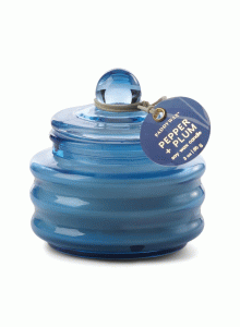 MG0323EU Beam 85g Glass Candle Paddywax - Bright Blue - Pepper and Plum